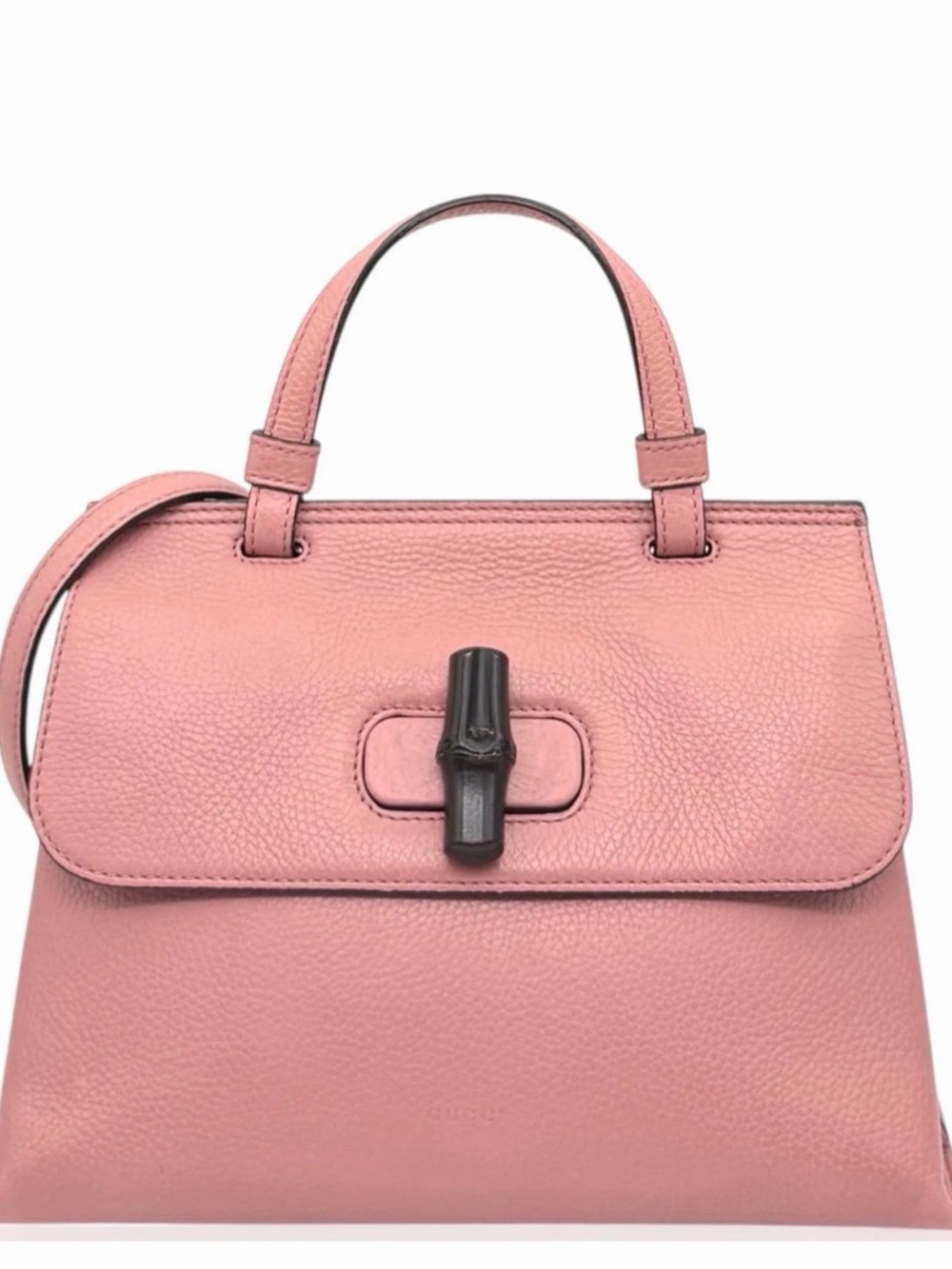 Gucci Pink Pebbled Leather Top-Handle Satchel